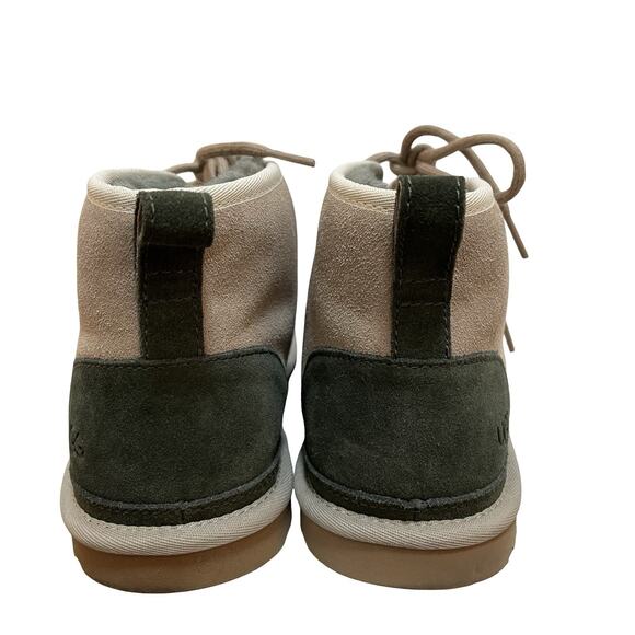Ugg Neumel Two Tone Suede Lace Up Chukka Boots Mens US 9 EU 42 Shearling Lined - Picture 6 of 12